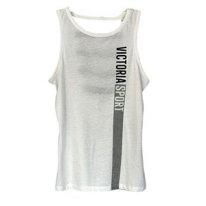 Victoria’s Secret | Women’s Sport White Strappy Tank Top Sleeveless Shirt